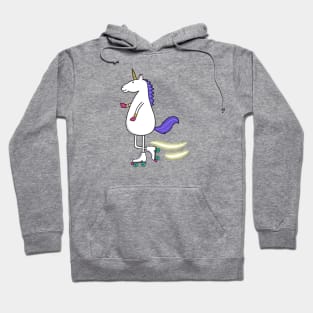 Roller skating unicorn Hoodie